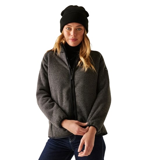 Regatta Dames/Dames Mellrey Full Zip Fleece (Zwart) - Image 4
