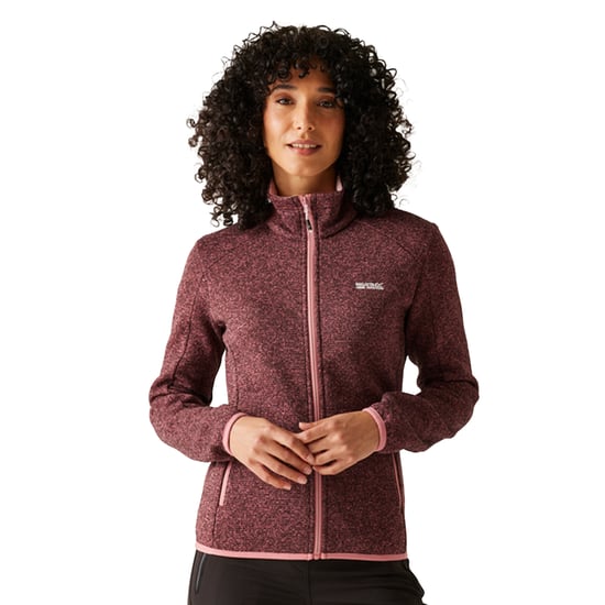 Regatta Dames/Dames Newhill Full Zip Fleecejack (Stoffige roos) - Image 4