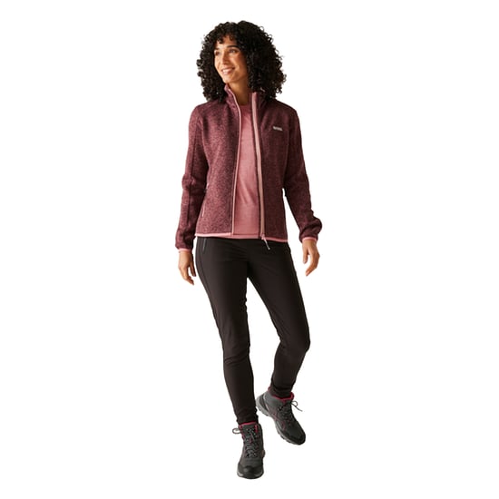 Regatta Dames/Dames Newhill Full Zip Fleecejack (Stoffige roos) - Image 6