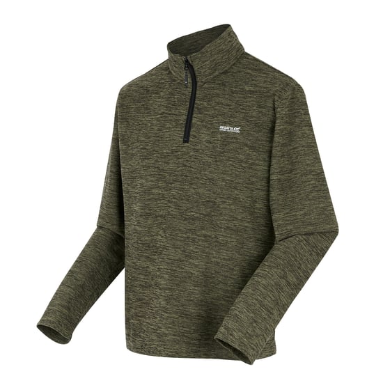 Regatta Heren Thompson Marl Half Zip Fleece Jack (Olijfgroen) - Image 3