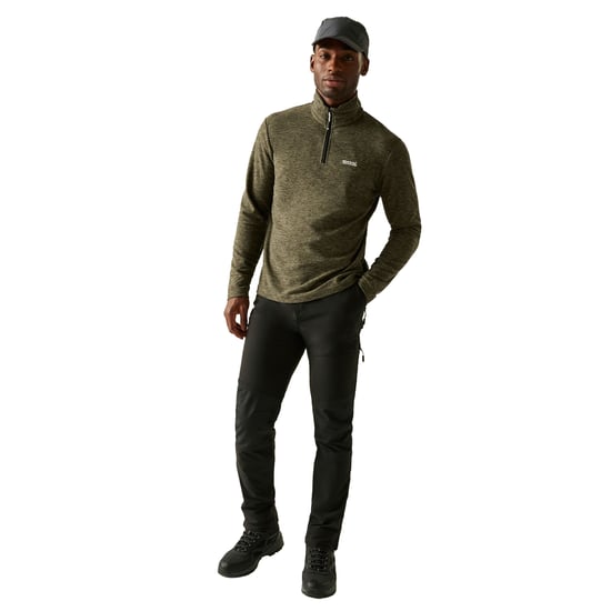 Regatta Heren Thompson Marl Half Zip Fleece Jack (Olijfgroen) - Image 5