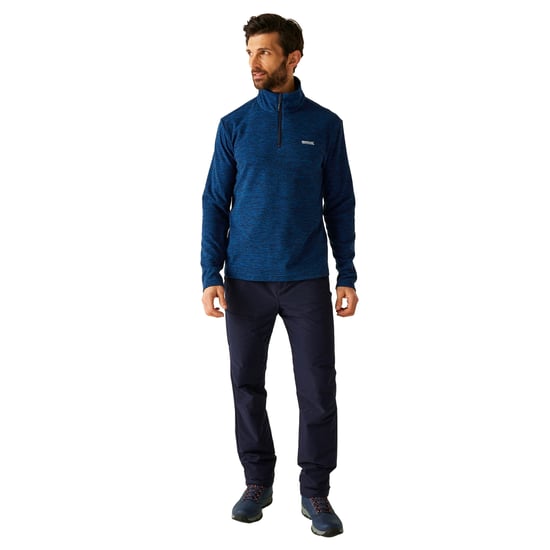 Regatta Mannen Thompson Marl Half Zip Fleece Jack (Snorkelblauw) - Image 5