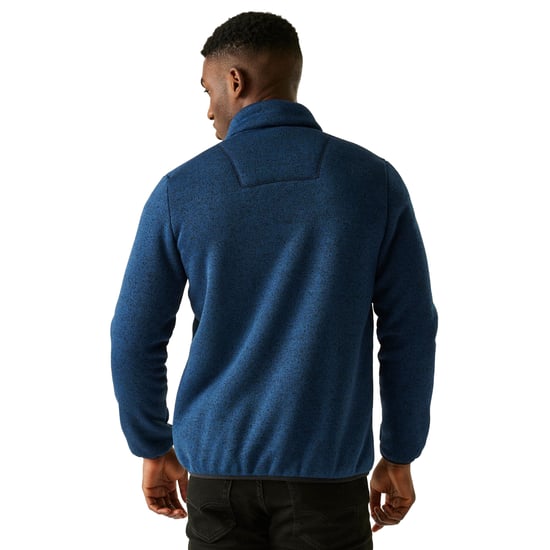 Regatta Heren Barlee Marl Full Zip Fleecejack (Marine) - Image 4