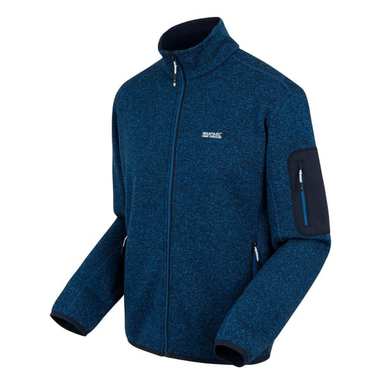 Regatta Heren Newhill Marl Full Zip Fleecejack (Snorkelblauw) - Image 3