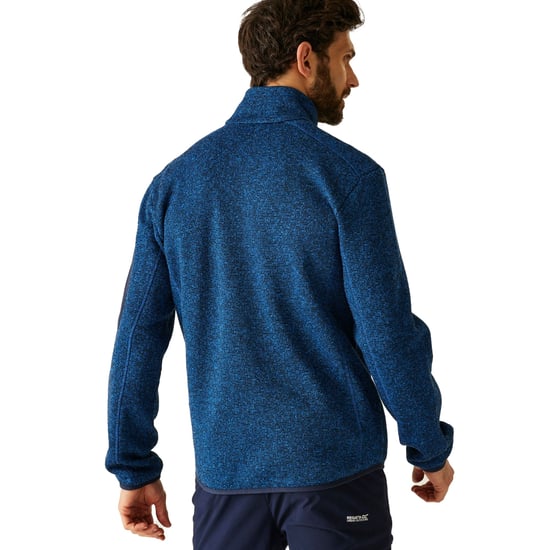 Regatta Heren Newhill Marl Full Zip Fleecejack (Snorkelblauw) - Image 4