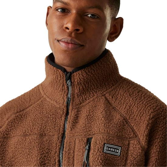 Dare 2B Heren Camber gerecycled polyester fleece (Donkerbruin) - Image 4