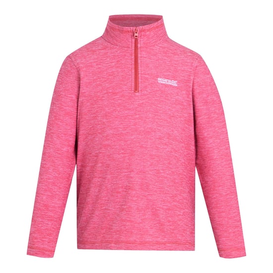 Regatta Kinder/Kids Hot Shot Quarter Zip Fleece Top (Pop) - Image 1