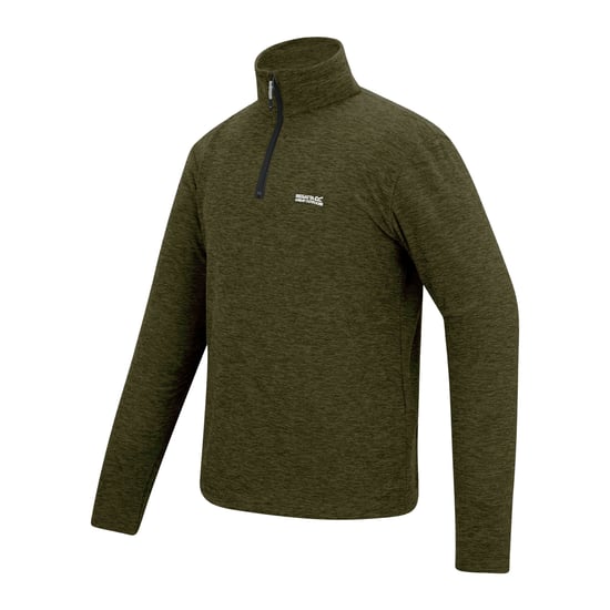 Regatta Heren Thompson Marl Half Zip Fleece Jacket (Olijf Nacht) - Image 3