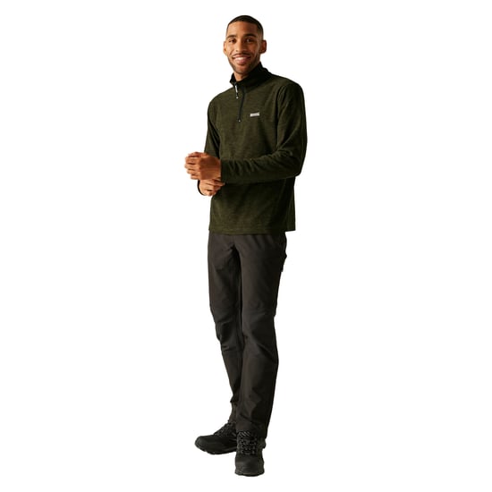 Regatta Heren Thompson Marl Half Zip Fleece Jacket (Olijf Nacht) - Image 5