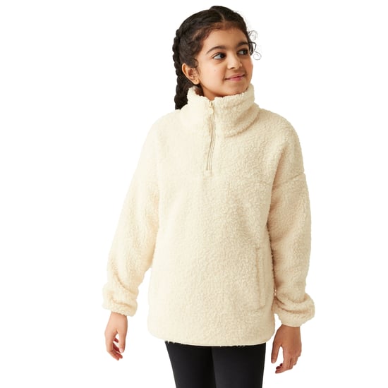 Regatta Kinder/Kids Kaliza Half Rits Fleece Top (Lichte vanille) - Image 3