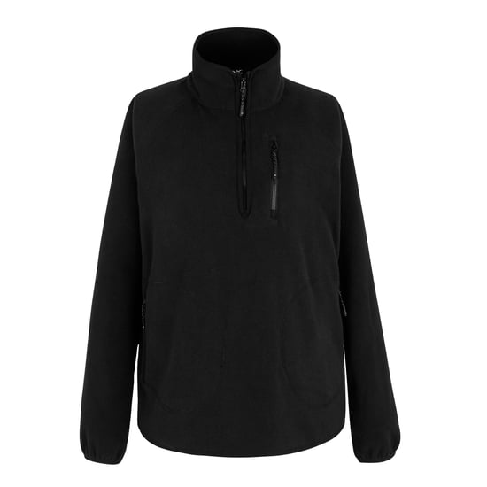 Regatta Dames/Dames Frankie Quarter Zip Fleece Top (Zwart) - Image 1