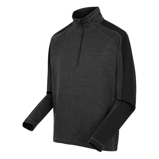 Regatta Heren Hepley Half Zip Fleecejack (As/Zwart) - Image 3