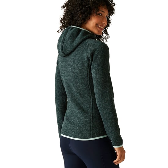 Regatta Dames Newhill Hooded Fleece Jacke (Spruce Green) - Image 4