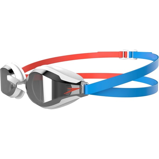 Speedo Unisex Fastskin Speedsocket 2 zwembril voor volwassenen (Blauw/rood) - Image 3