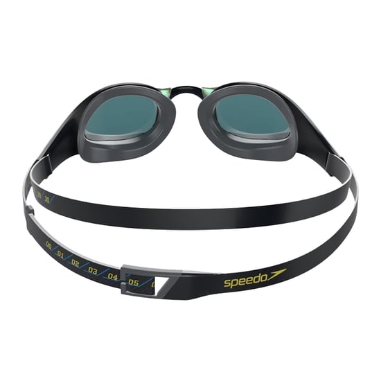 Speedo Unisex Volwassen Fastskin Pure Focus Mirrored Zwembril (Zwart/Goud) - Image 2