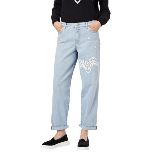 Emporio Armani Dames J89 Baggy Jeans (Blauw) - Image 1