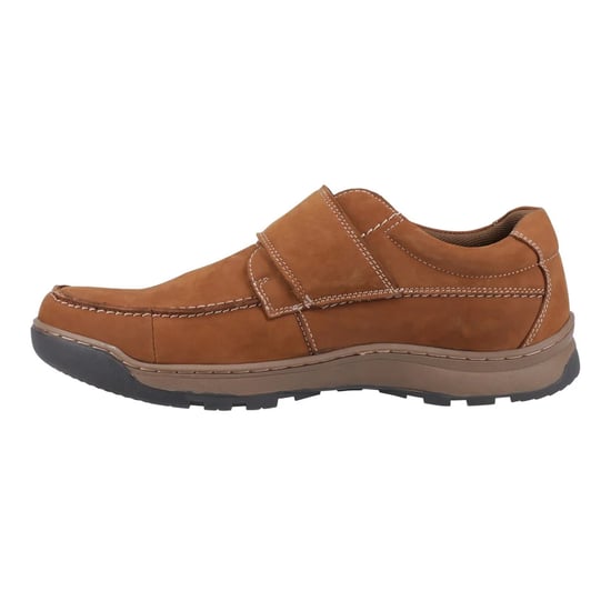 Hush Puppies Heren Casper Leren Klittenbandschoenen (Tan) - Image 3