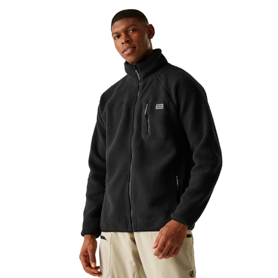 Dare 2B Heren Camber gerecycled polyester fleece (Zwart) - Image 4