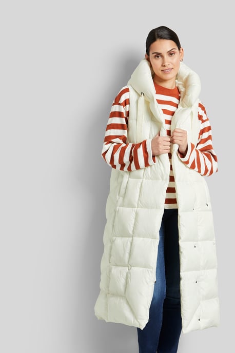 Bugatti Damen Gewatteerd vest met asymmetrisch silhouet - Image 1