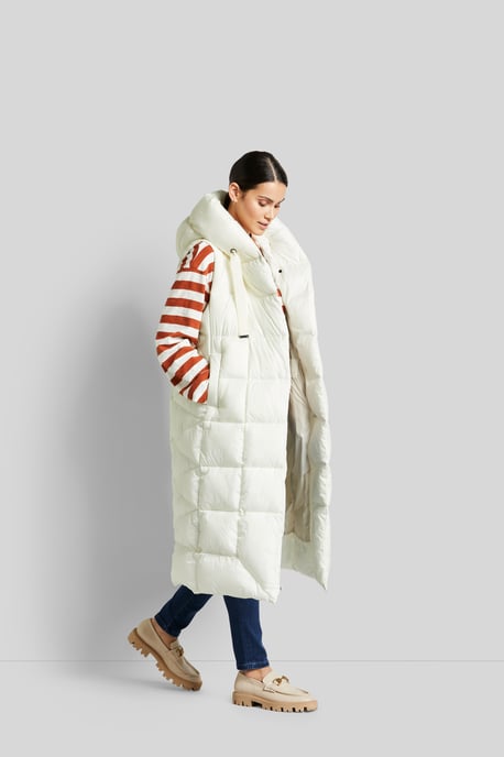 Bugatti Damen Gewatteerd vest met asymmetrisch silhouet - Image 4