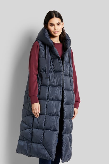 Bugatti Damen Gewatteerd vest met asymmetrisch silhouet - Image 1