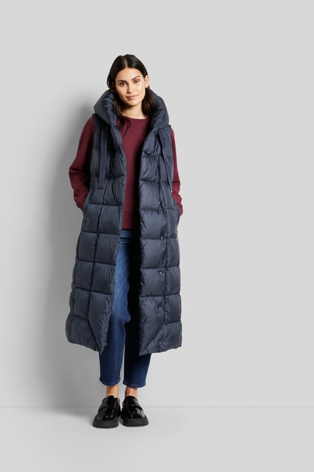 Bugatti Damen Gewatteerd vest met asymmetrisch silhouet - Image 4