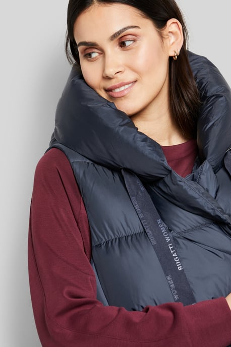 Bugatti Damen Gewatteerd vest met asymmetrisch silhouet - Image 5