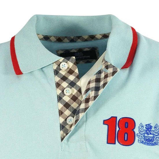 Aquascutum Volwassen unisex poloshirt London 1851 (Lichtblauw) - Image 4