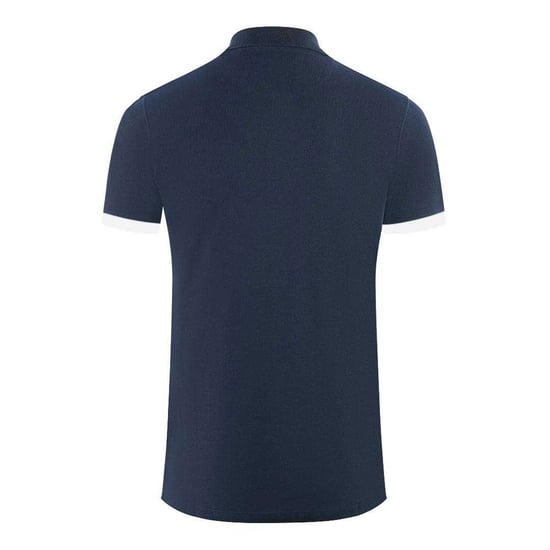 Aquascutum Unisex poloshirt met merkkraag voor volwassenen (Marine) - Image 2
