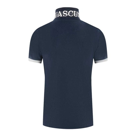Aquascutum Unisex poloshirt met merkkraag voor volwassenen (Marine) - Image 3