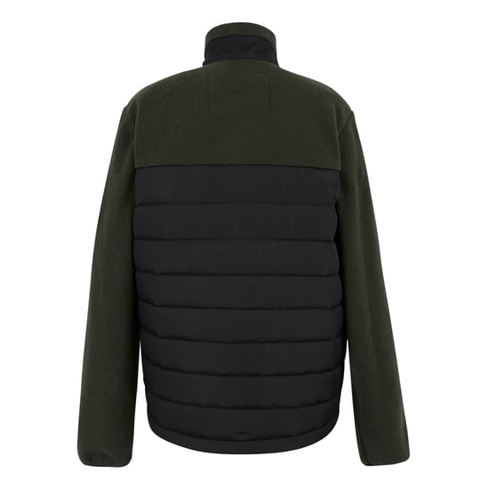 Regatta Heren Frankie Borg Full Zip Hybride Jas (Zwart/Donkere Khaki) - Image 2