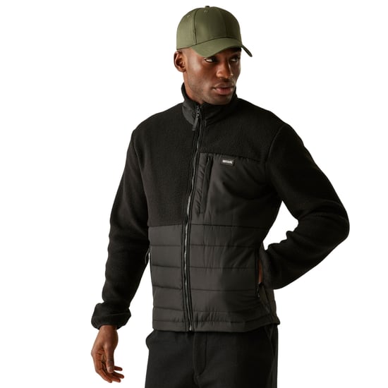 Regatta Heren Frankie Borg Full Zip Hybride Jas (Zwart) - Image 4