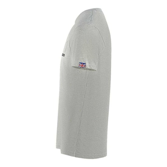 Aquascutum Heren Londen 1851 Gesplitst Logo T-Shirt (Grijs) - Image 3