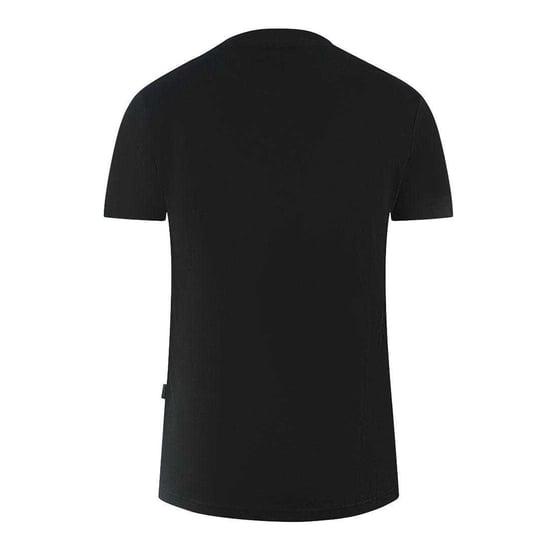 Aquascutum Heren London 1851 Split Logo T-Shirt (Zwart) - Image 2