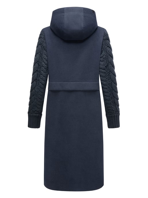 Navahoo Knit Babe dames wintermantel met gebreide mouwen - Image 4