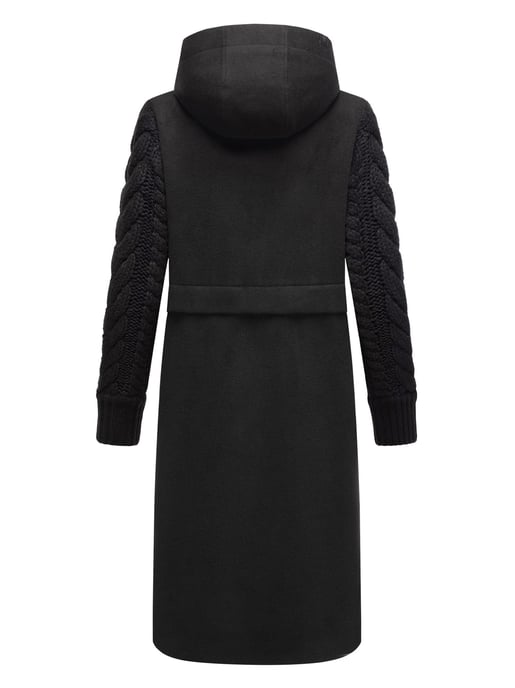 Navahoo Knit Babe dames wintermantel met gebreide mouwen - Image 4