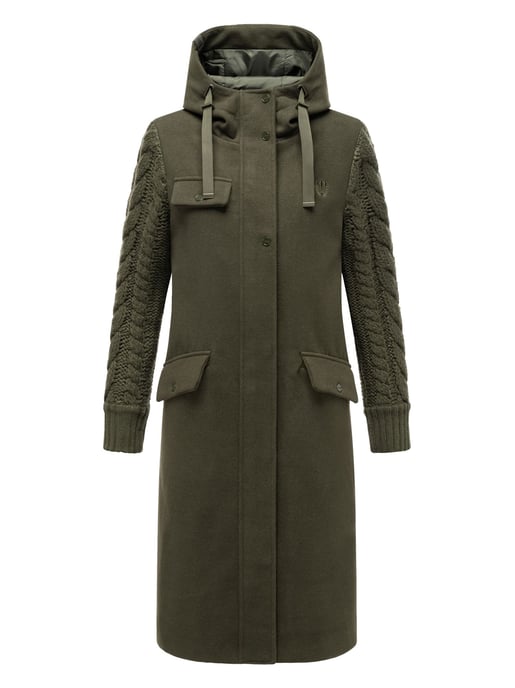 Navahoo Knit Babe dames wintermantel met gebreide mouwen - Image 2