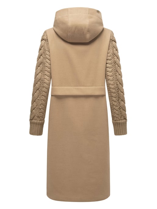 Navahoo Knit Babe dames wintermantel met gebreide mouwen - Image 4