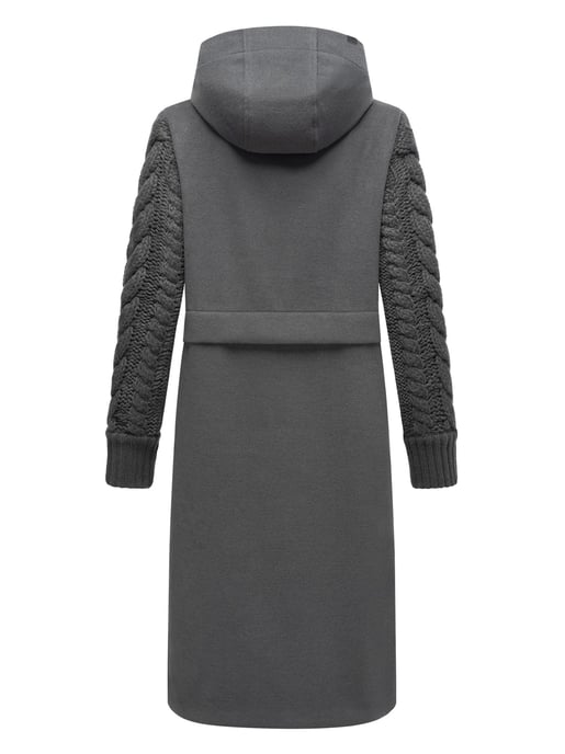 Navahoo Knit Babe dames wintermantel met gebreide mouwen - Image 4