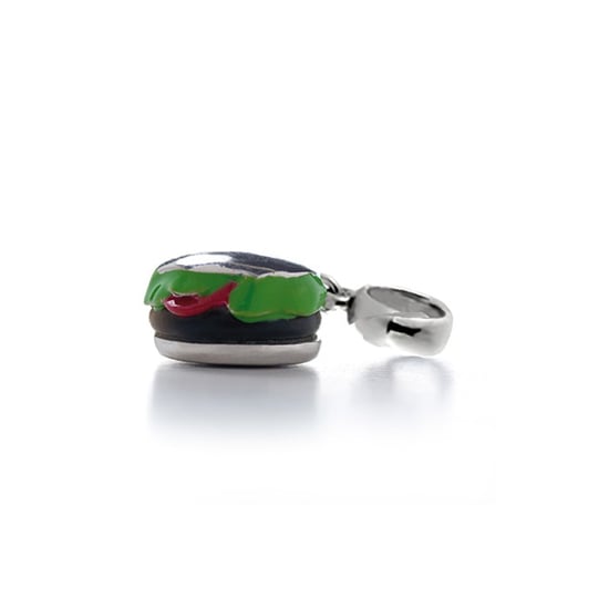 Luxenter hanger in 925 sterling zilver gerhodineerd - Hamburger - Image 1