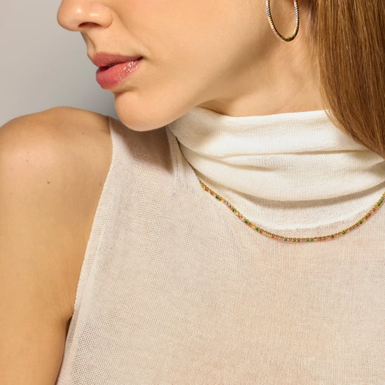 Luxenter oorbellen met glanzende 18k gouden afwerking zirkonia - Macare - Image 2