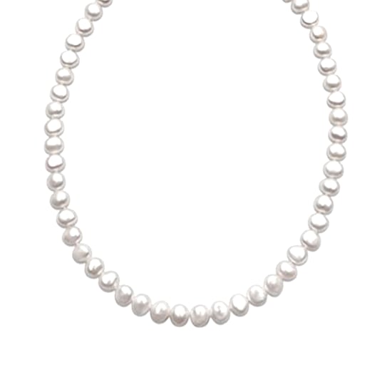 Luxenter Sterling Zilver 925 collier met witte parel afgewerkt in 18K geelgoud - Kipepeo - Image 1