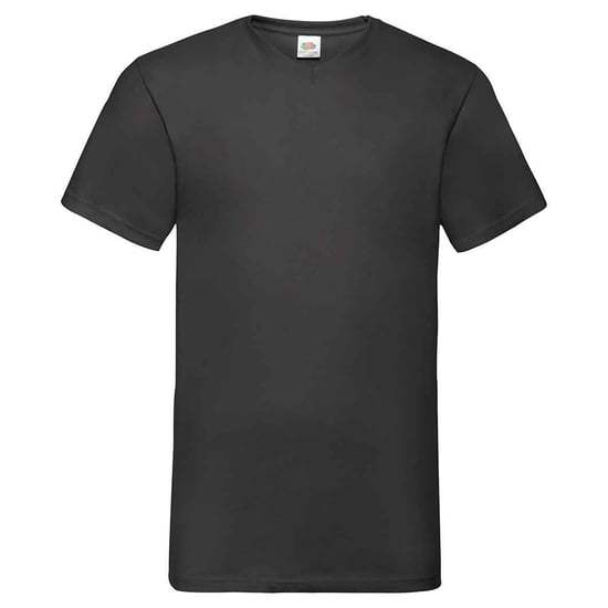 Fruit of the Loom Unisex Adult Waardevol V Hals T-shirt (Zwart) - Image 1
