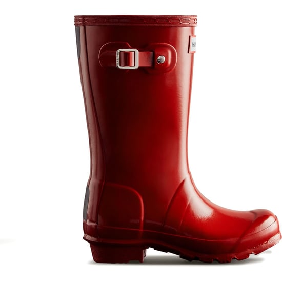 Hunter Junior Originals Glanzende Rubber Kinder Wellingtonlaarzen Military Rood - Image 4