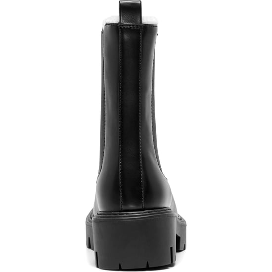 ENKELE BETTY-9 WARME GEVOERDE Polyurethaan Dames Zwarte Hak Enkelboots - Image 2