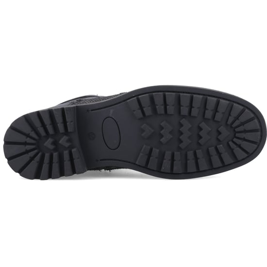Hunter Loch Brogue Enkellaars Leer Heren Zwarte Enkellaarsjes - Image 3