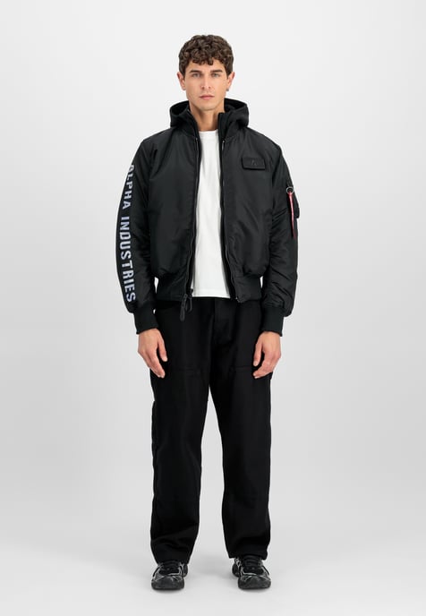 MA-1 D-Tec Sleeve Embroidery Bomber Jacket - Image 2
