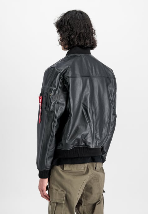 MA-1 Leather LF Bomber Jacket - Image 3