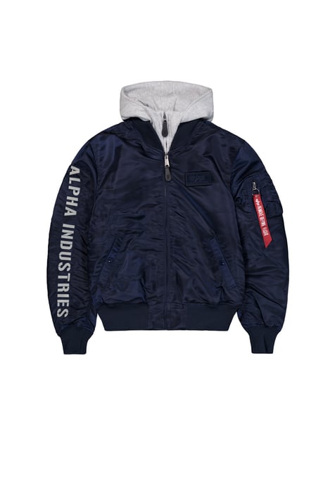 MA-1 D-Tec Sleeve Embroidery Bomber Jacket - Image 1