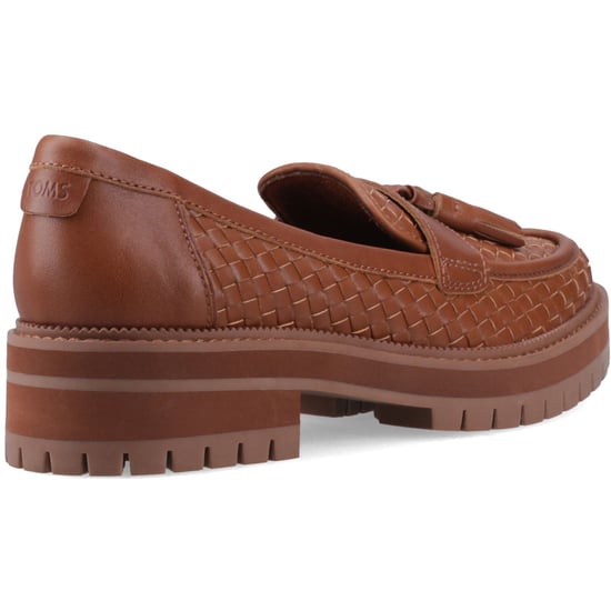 TOMS Cara Geweven Dames Amber Bruine Instappers - Image 2
